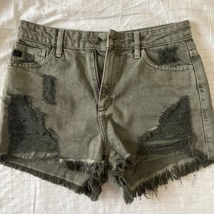 KanCan High Waisted Distressed Shorts